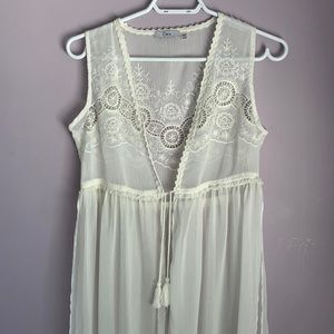 Dex bohemian cardigan with embroidered detailing